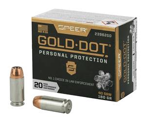 SPR GOLD DOT 40SW 180GR HP 20/200