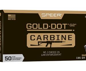 SPEER GOLD DOT 9MM 135GR HP 50/1000
