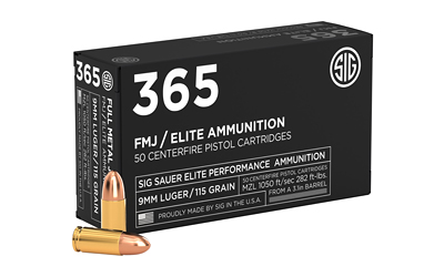 SIG AMMO 9MM 115GR FMJ 50/1000 - Image 2